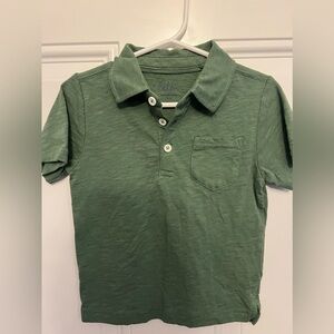 Mini Boden Sage Green Polo Shirt with Classic Collar